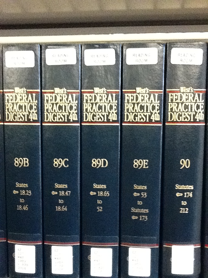 Law Library: The Federal Digest
